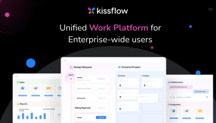 Kissflow delivers a unified low-code/no-code work platform