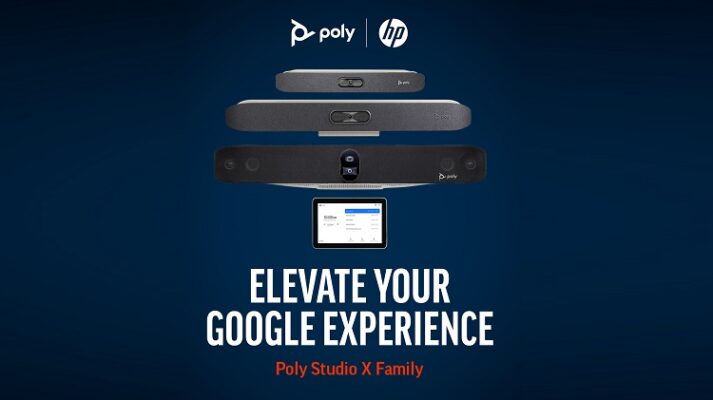 Poly announces Android based Studio X family of video bars for Google Meet