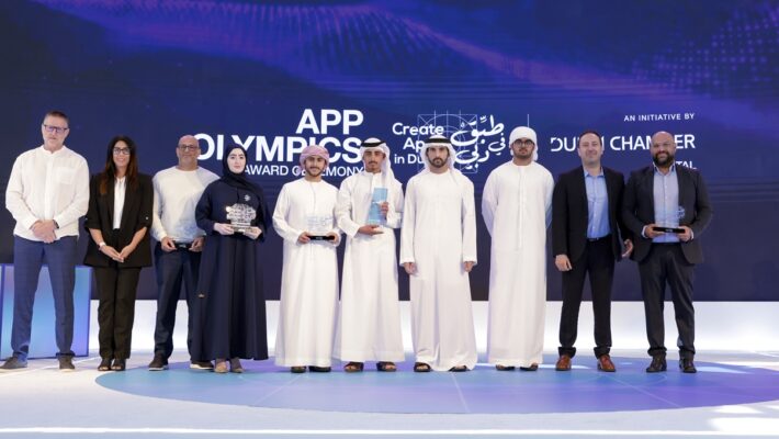 HH Sheikh Hamdan bin Mohammed honours winners of the App Olympics