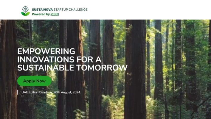 Applications open for the UAE Edition of Sustainova Startup Challenge