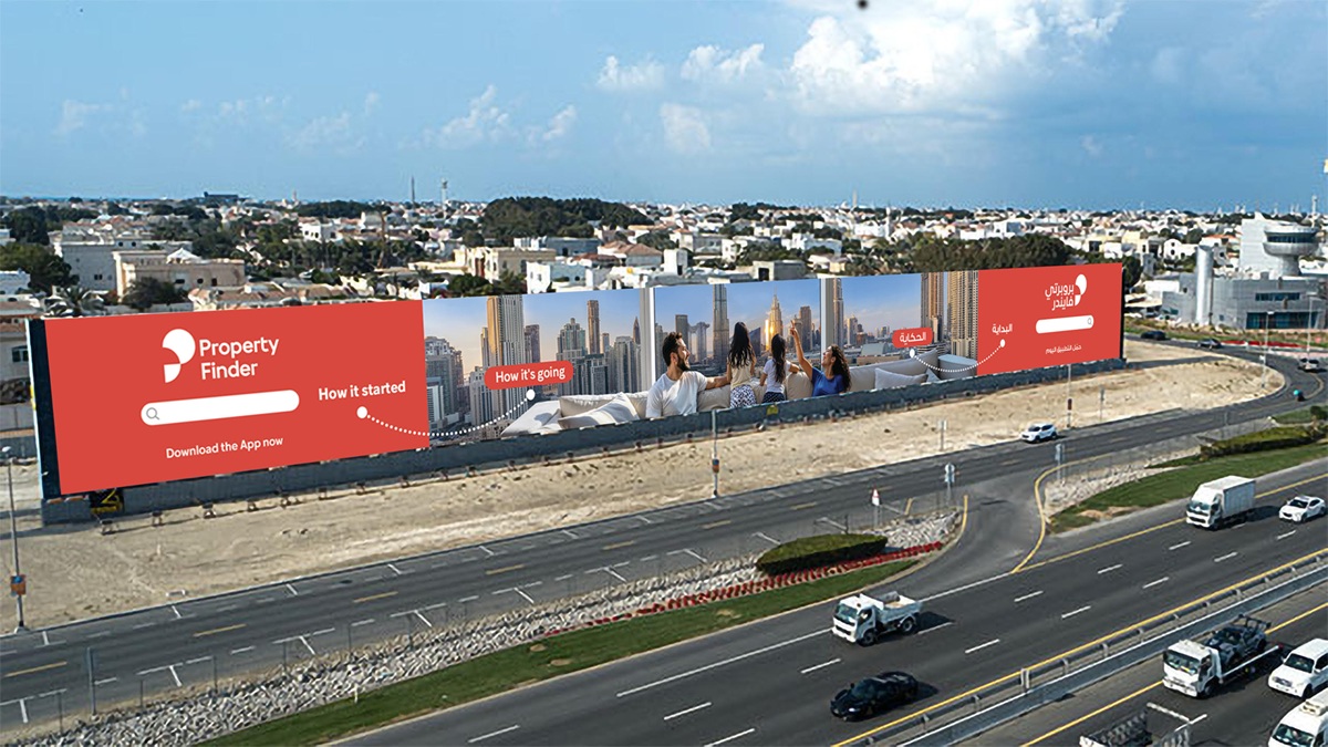 UAE’s Property Finder Unveils Largest-Ever AI-Generated Hoarding for New Campaign